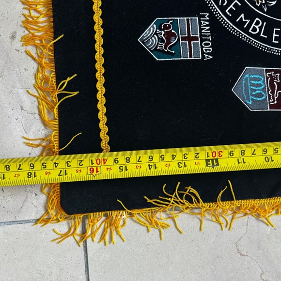 Moose Jaw Sask, Provincial Coats of Arms Throw Pillow Cover or Wall Tapestry - Picture 5 of 5